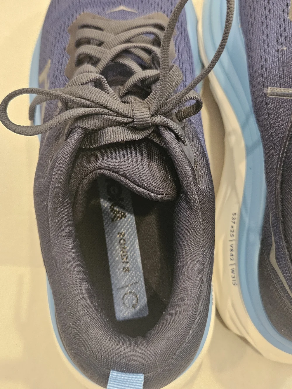 HOKA Bondi 8 Men's Navy Blue Running Shoes Size 7